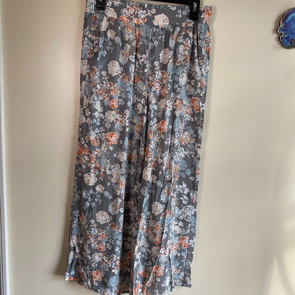 BCBG Floral Flowy Pants